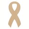 Awareness Ribbon Unfinished Wooden Shape Craft Cutout DIY Unpainted 3D Plaque 6 Inches